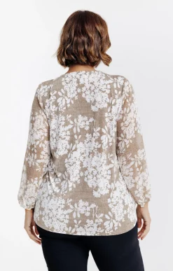 Toscane Boutique Tee-shirts|Tee-shirt imprimé BEIGE