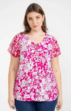 Toscane Boutique Tee-shirts|Tee-shirt imprimé CLEMATITE