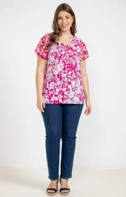 Toscane Boutique Tee-shirts|Tee-shirt imprimé CLEMATITE