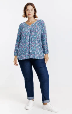 Toscane Boutique Tee-shirts|Tee-shirt imprimé BLEU