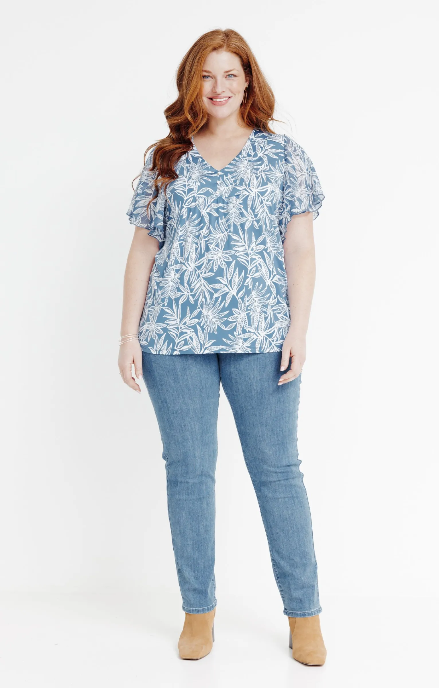 Toscane Boutique Tee-shirts|Tee-shirt imprimé bicolore BLEU