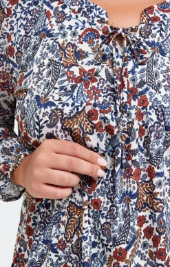 Toscane Boutique Tee-shirts|Tee-shirt imprimé fleuri BLEU