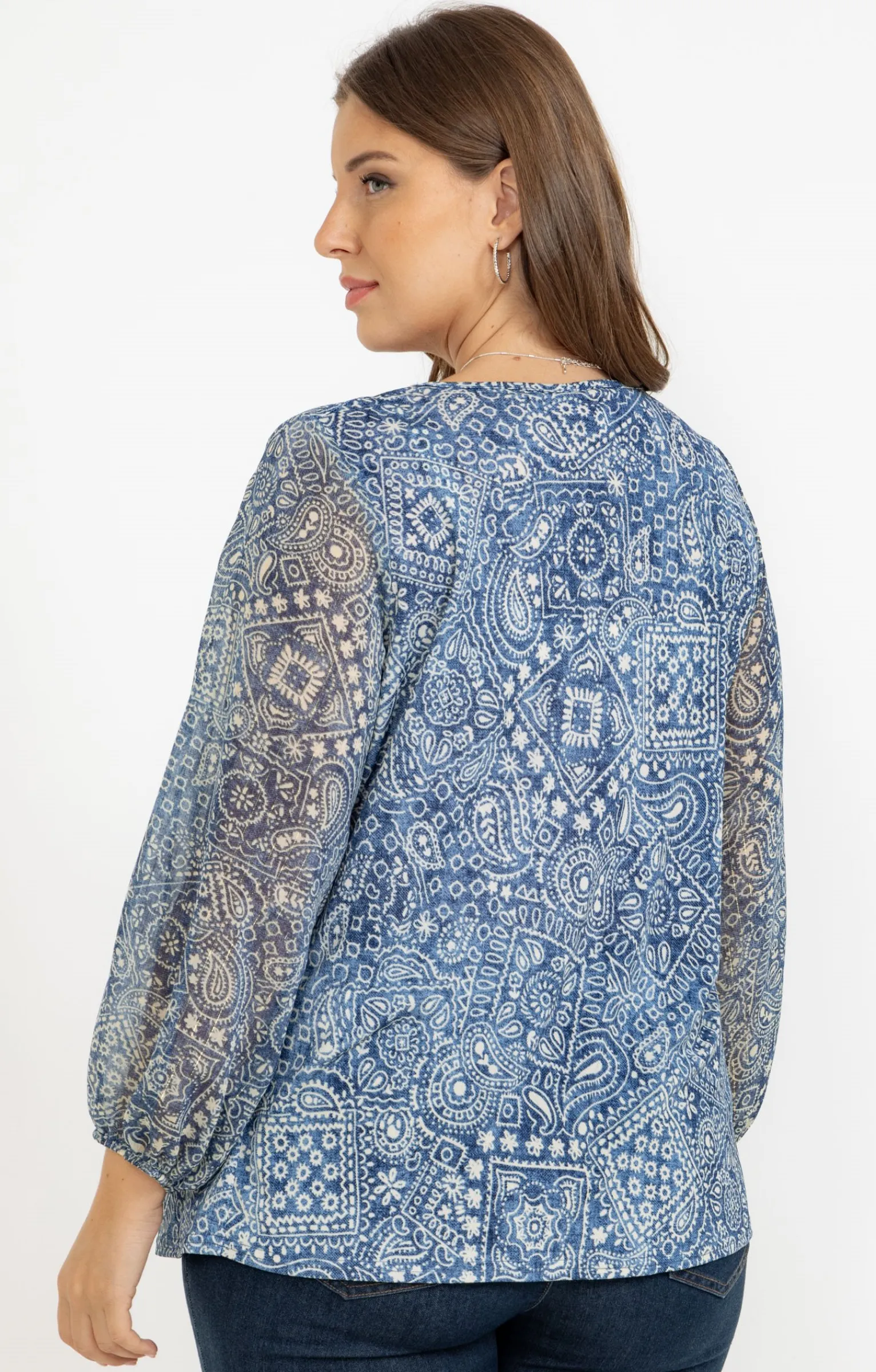 Toscane Boutique Tee-shirts|Tee-shirt imprimé jeans MARINE