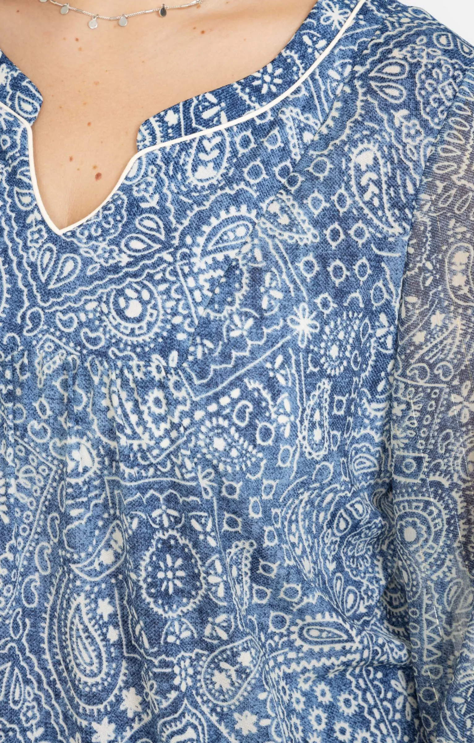 Toscane Boutique Tee-shirts|Tee-shirt imprimé jeans MARINE