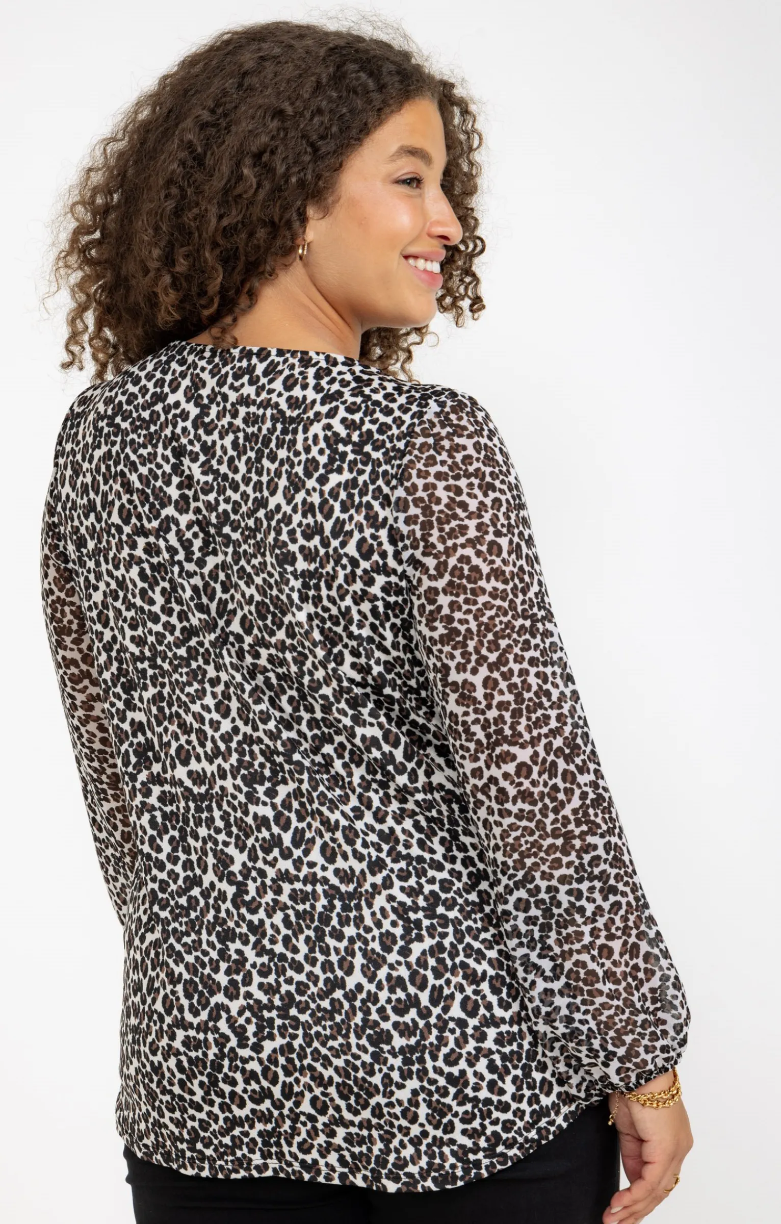 Toscane Boutique Tee-shirts|Tee-shirt imprimé léopard CREME