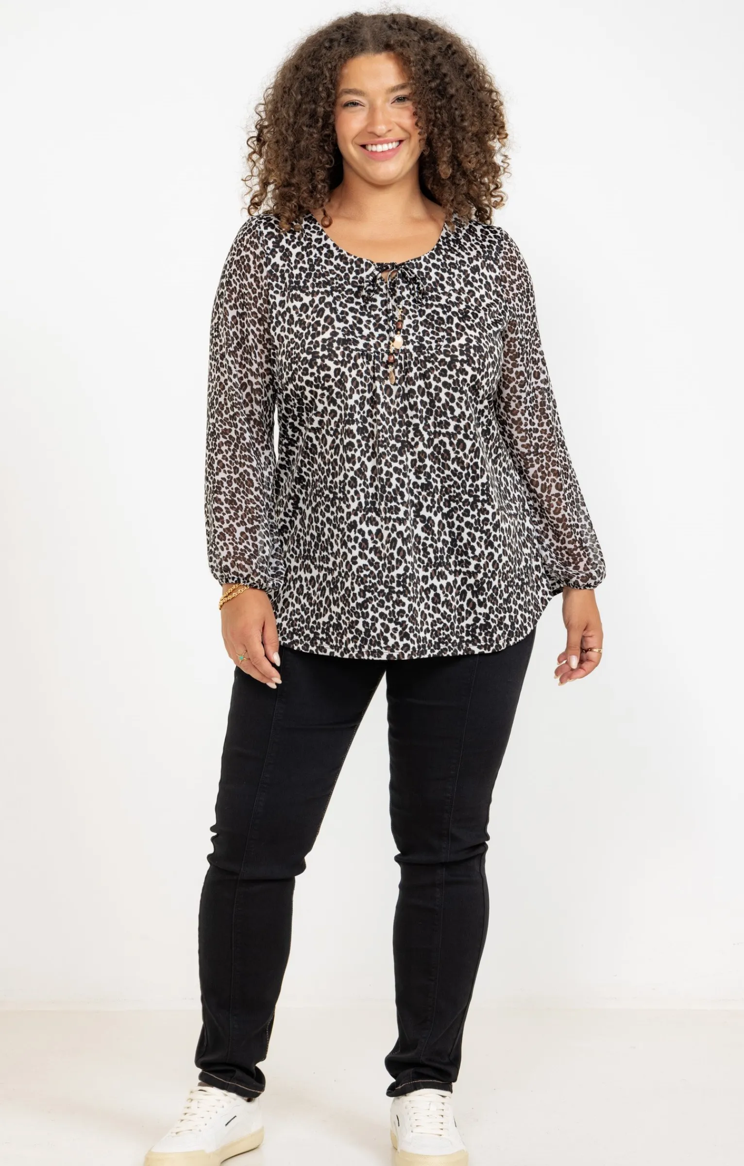 Toscane Boutique Tee-shirts|Tee-shirt imprimé léopard CREME