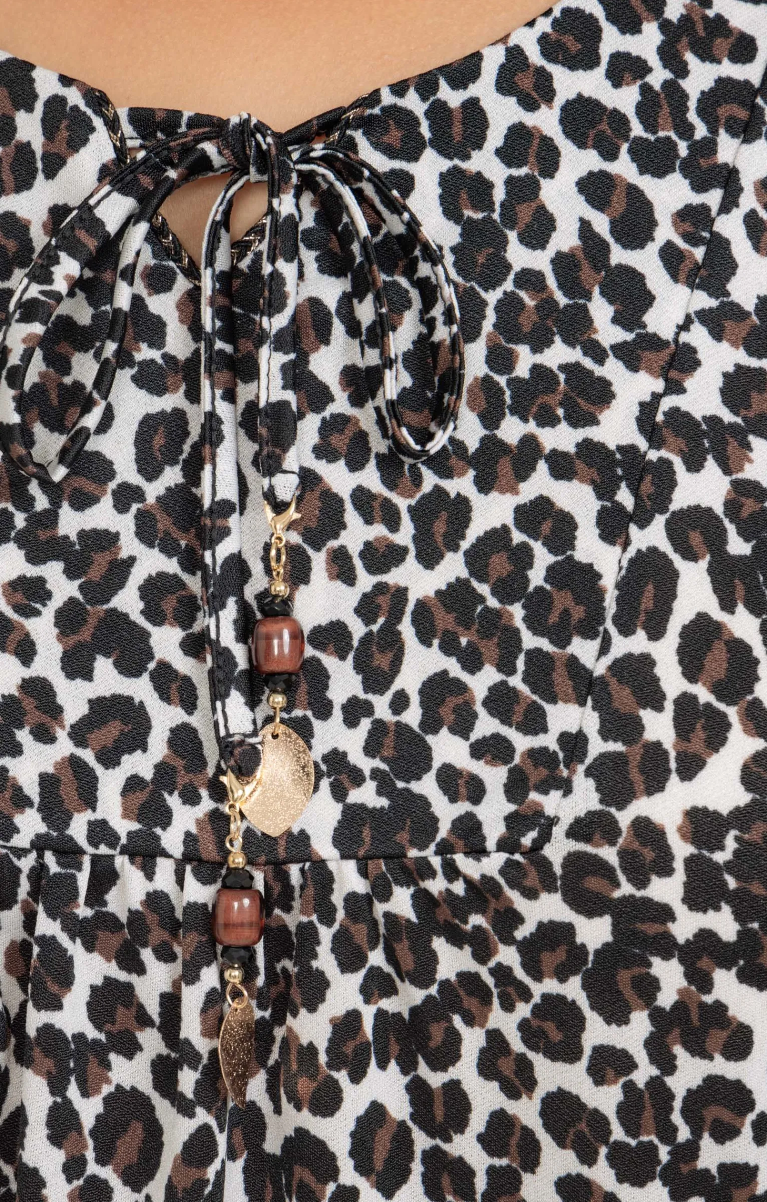 Toscane Boutique Tee-shirts|Tee-shirt imprimé léopard CREME