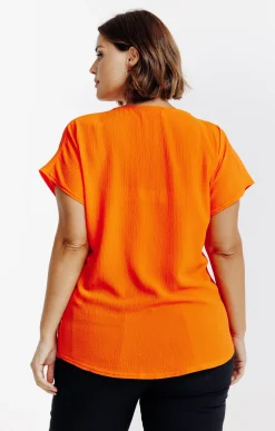 Toscane Boutique Tee-shirts|Tee-shirt uni ROUGE CLAIR