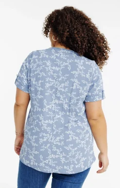 Toscane Boutique Chemisiers & Tuniques|Top manches courtes BLEU