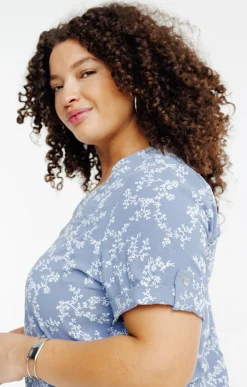 Toscane Boutique Chemisiers & Tuniques|Top manches courtes BLEU