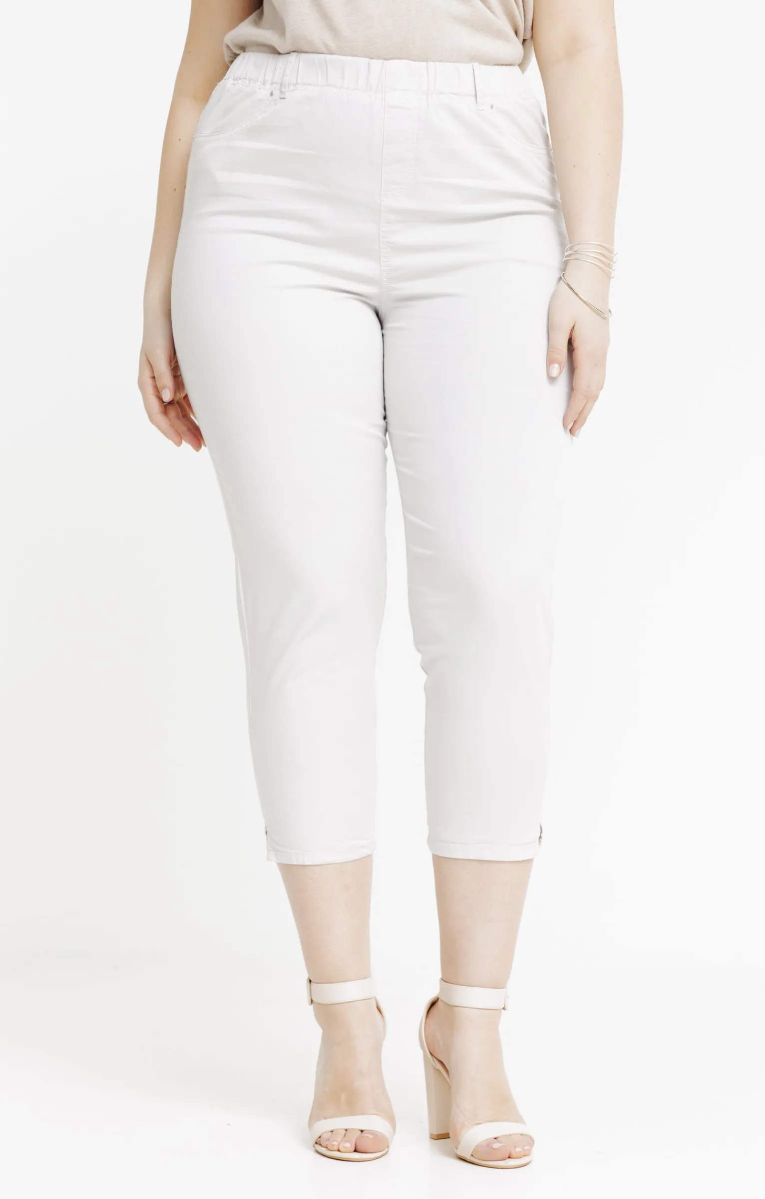 Toscane Boutique Pantalons|Tregging court détail rivet AVOINE