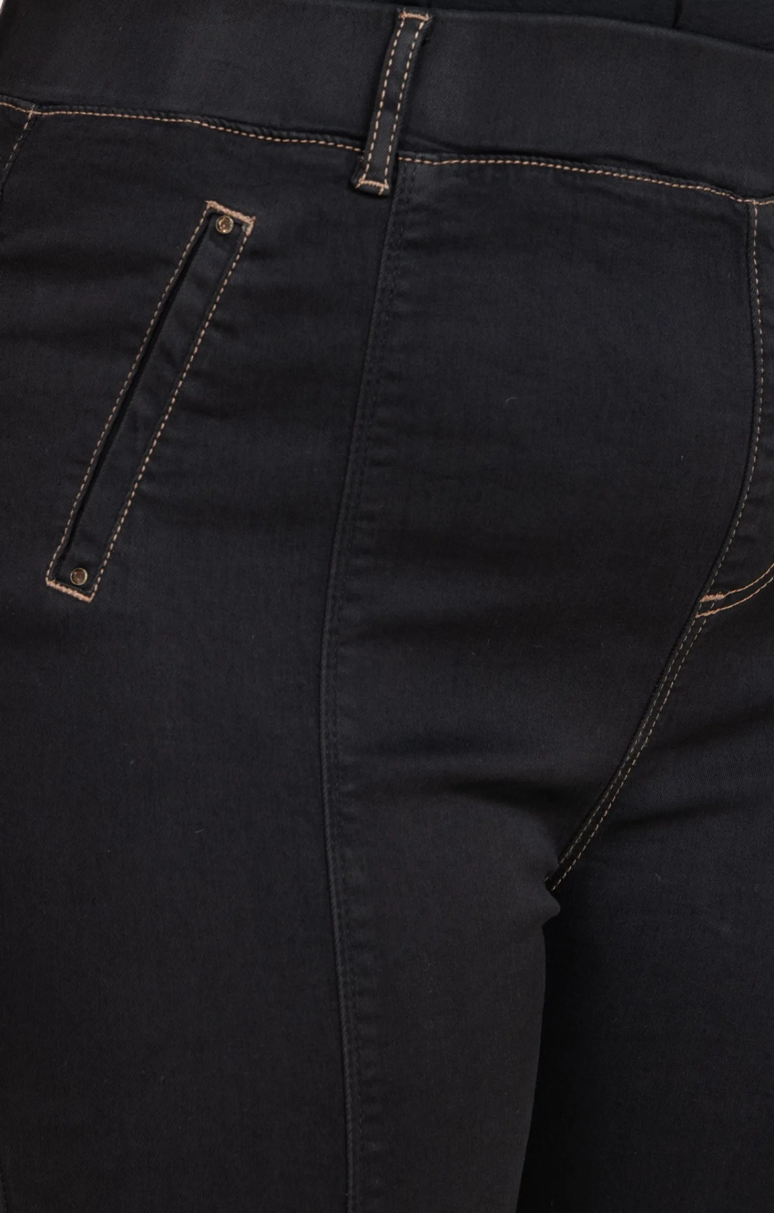 Toscane Boutique Pantalons|Tregging denim NOIR