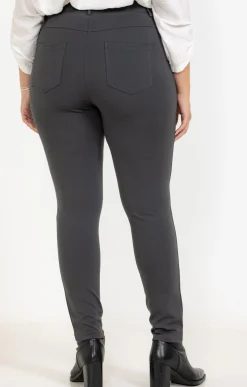 Toscane Boutique Pantalons|Tregging en maille poche décorée SMOKE GREEN