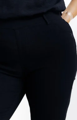 Toscane Boutique Pantalons|Tregging uni stretch NOIR