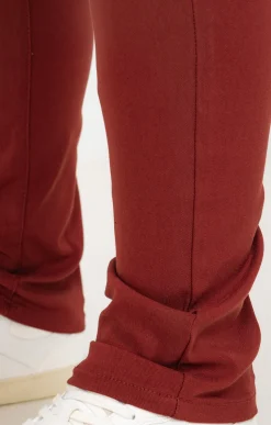 Toscane Boutique Pantalons|Tregging uni stretch BRIQUE