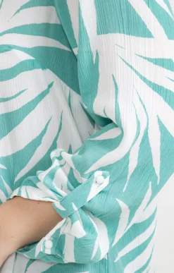 Toscane Boutique Chemisiers & Tuniques|Tunique en crepon imprimée CELADON