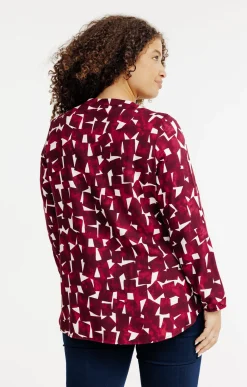 Toscane Boutique Chemisiers & Tuniques|Tunique imprimée BORDEAUX