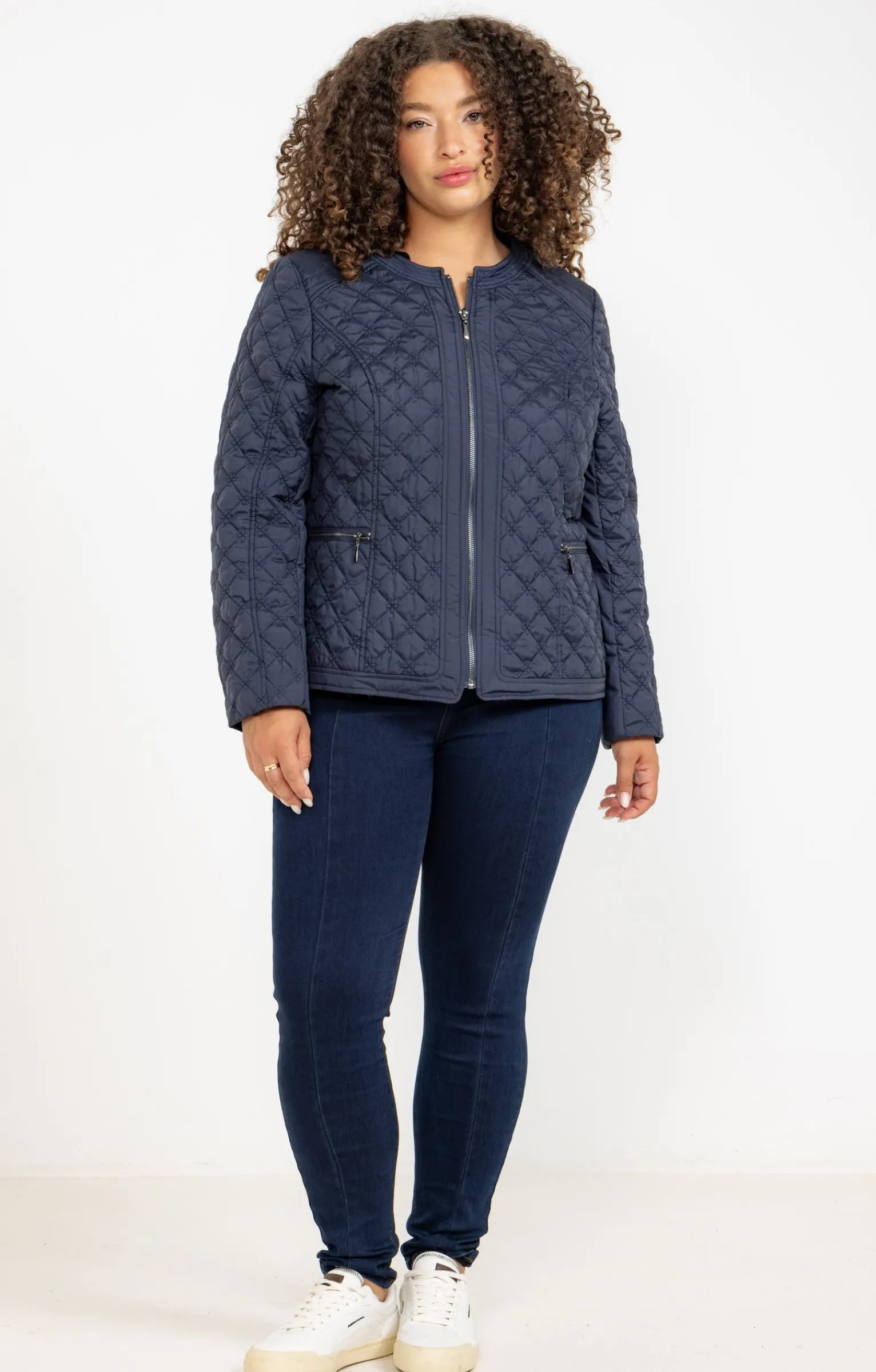 Toscane Boutique Parkas & Impers|Veste courte matelassée MARINE