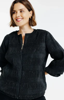 Toscane Boutique Vestes|Veste en matière fantaisie NOIR