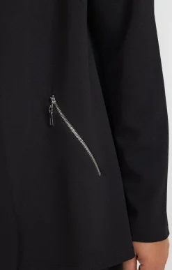 Toscane Boutique Vestes|Veste unie col châle NOIR