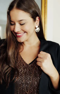 Toscane Boutique Vestes|Veste unie ouverte NOIR